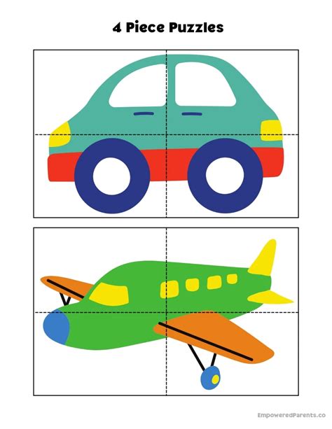 28 Printable Puzzles for Toddlers and Preschoolers (PDF) - Empowered Parents