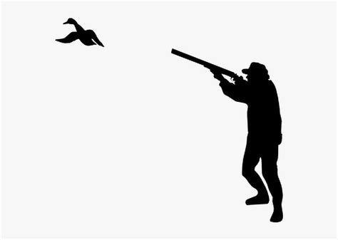 ##hunting #hunter #shooting #bird - Clay Pigeon Shooting Clipart Black ...