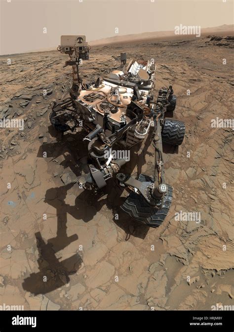 Curiosity Mars Rover Selfie Stock Photo - Alamy