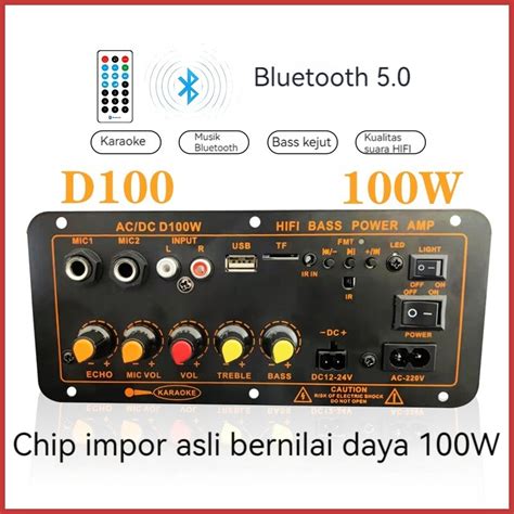 Jual (dalam stok, dikirim dari jakarta)D50 100-300W Bluetooth Amplifier ...