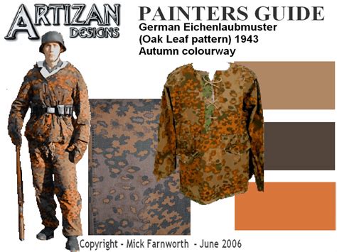 painters guide 1943 German Oak Leaf autumn.gif (1024×768) | Wwii german uniforms, Camouflage ...