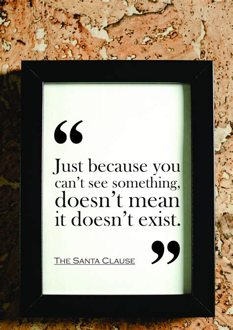 The Santa Clause Christmas Movie Quote Print. FREE DELIVERY. - Etsy