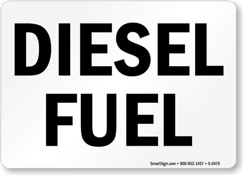 Diesel Only Sticker Sign Safety Truck Tank Decal Logo Go Green Oil Gas ...