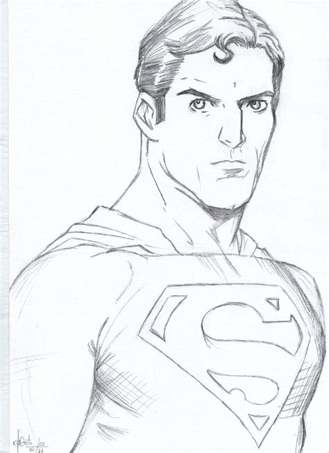 Superman Drawing Easy at PaintingValley.com | Explore collection of ...