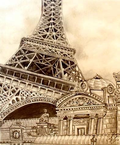 The Paris Hotel Drawing by Elizabeth Marks - Fine Art America