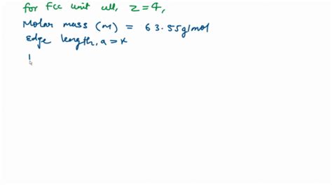 ⏩SOLVED:7. At 100^∘ C, copper (Cu) has FCC unit cell structure with… | Numerade