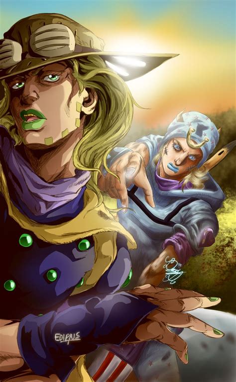 Johnny Joestar and Gyro Zeppeli (Collab) by EDIPTUS on DeviantArt | Arte de cómic popular, Jojo ...