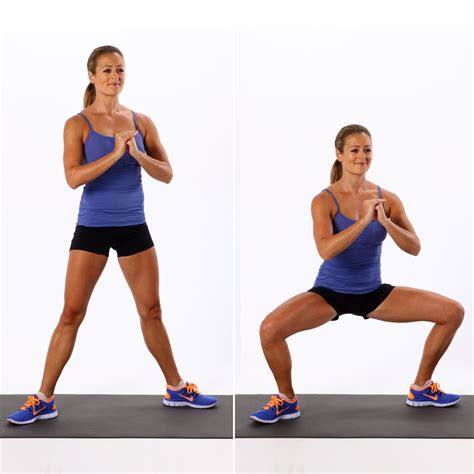 Sumo Squat | Total-Body Fitness Challenge | POPSUGAR Fitness Photo 2