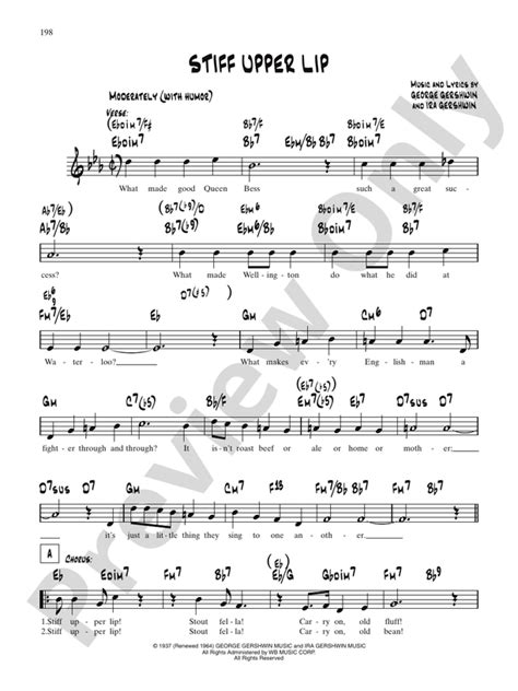 Stiff Upper Lip: Guitar: George Gershwin - Digital Sheet Music Download