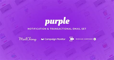 Item: Purple - Notification Email Templates - shared by G4Ds