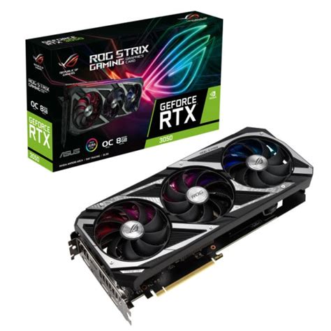 ASUS ROG Strix NVIDIA GeForce RTX 3050 OC Edition 8GB GDDR6 ARGB ...