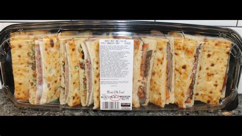 Kirkland Signature (Costco) Roast Beef and Italian Style Sandwich Tray Review - YouTube