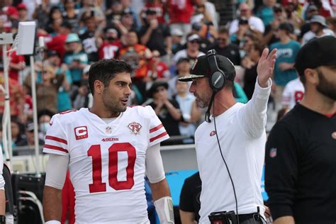 49ers Quarterbacks: Kyle Shanahan makes jab to Jimmy Garoppolo with Brock Purdy throw - Niners ...