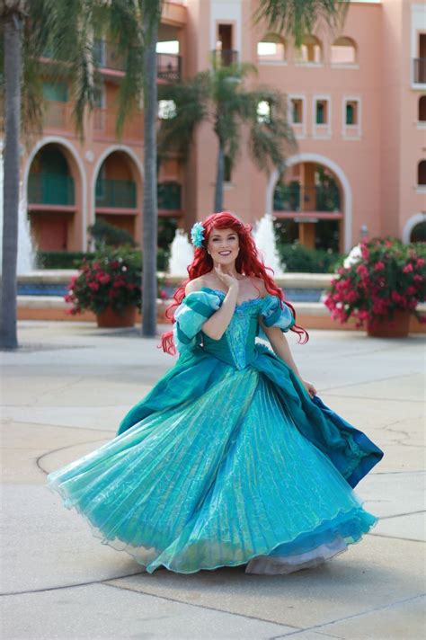 Ariel inspired gown by @DavidforDisney Photo by @MarvelousMerriment ...