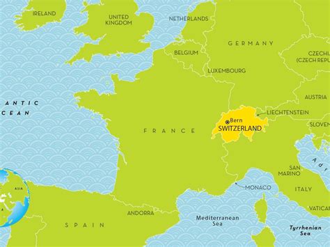 Where Is Switzerland In Europe Map - Filide Winnifred