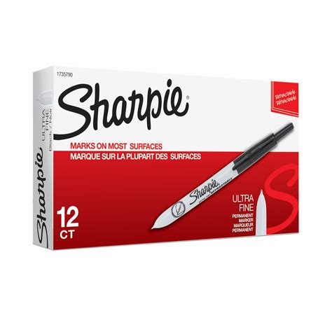 Sharpie Retractable Permanent Marker, Black, Ultra Fine Tip | Grand & Toy