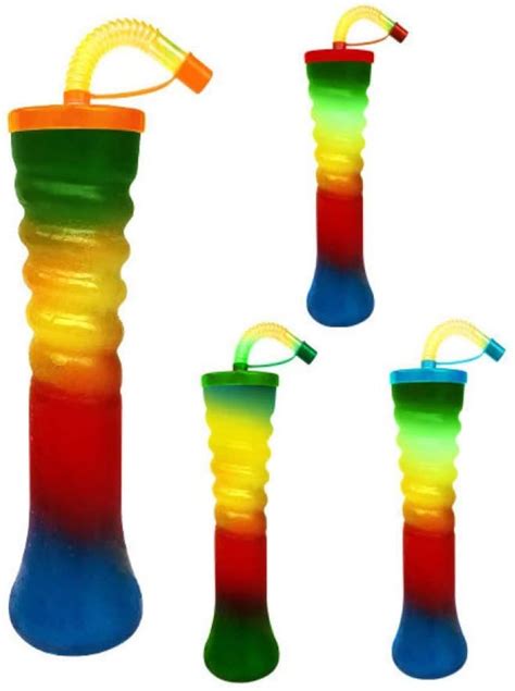 Novelty Slush Puppie Twist Slush Yard Cups 17oz 500ml HT2 X 155 Cups Lids Straws Parties BBQ ...