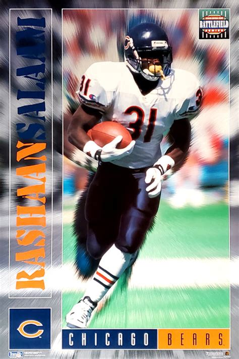 Rashaan Salaam "Battlefield" Chicago Bears NFL Action Poster - Costaco – Sports Poster Warehouse