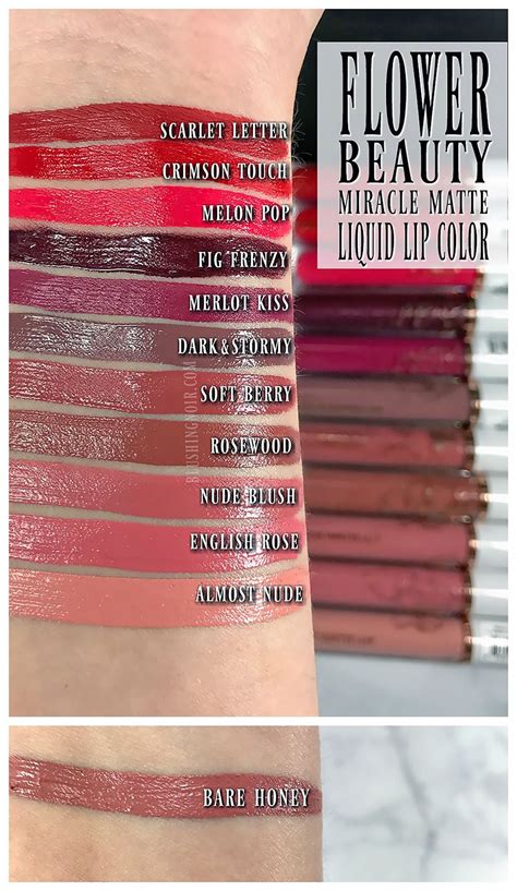 Flower Beauty Miracle Matte Liquid Lip Color Swatches + Review | Lip ...