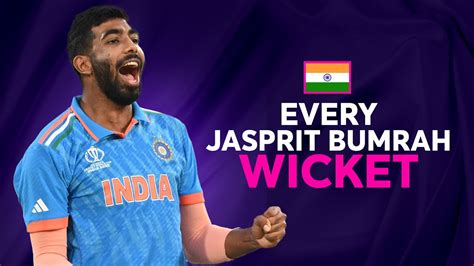 Every Jasprit Bumrah wicket at Cricket World Cup 2023 - YouTube