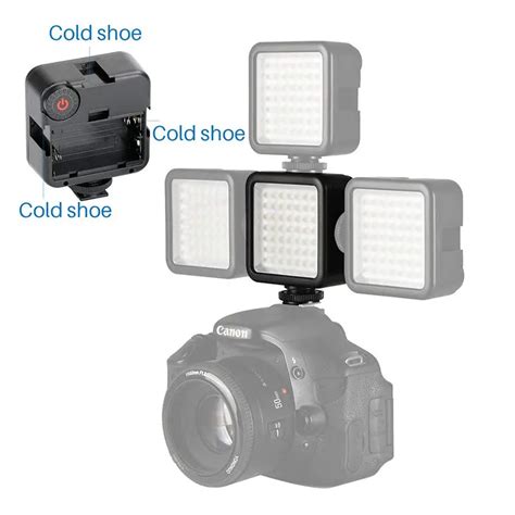 49 LED Continuous On Camera LED Panel Light,Portable Dimmable Camera Camcorder Led Panel Video ...