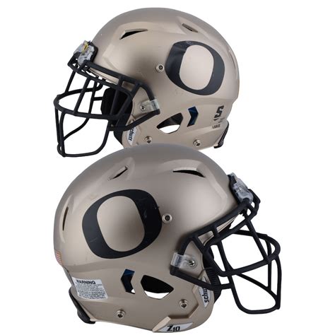 Oregon Ducks Game-Used Bronze and Black Helmet Worn Between the 2014 ...