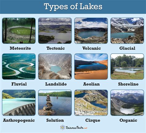 Different Types of Lakes with Examples and Pictures