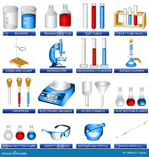 Laboratory tools stock vector. Illustration of chemistry - 17884312