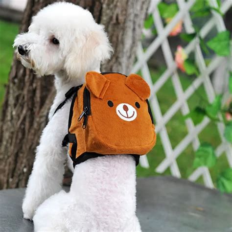 Aliexpress.com : Buy Cute Pet Backpack Harness Travel Outdoor Hiking Adjustable Leash Saddlebag ...