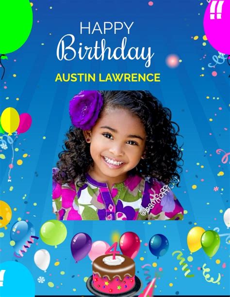 birthday poster template | PosterMyWall