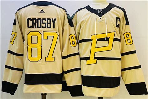 Penguins 87 Sidney Crosby Cream 2023 Winter Classic Adidas Jersey