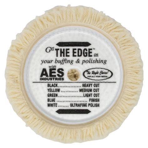 AES Industries - The Edge™ Wool Buffing Pad - White - AES Industries