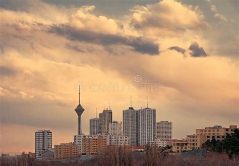 Tehran Skyline And Skyscrapers In The Morning Light Stock Photo - Image of persia, panoramic ...