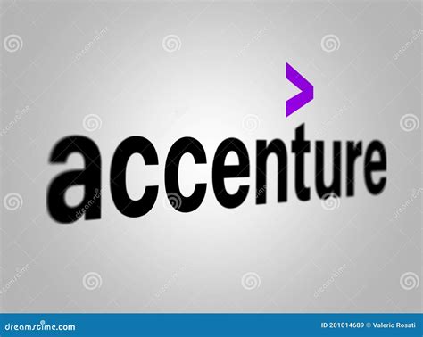 Accenture Logo On White Background Editorial Photo | CartoonDealer.com ...