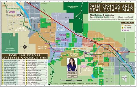 Palm Springs Area Golf & Country Club Real Estate Map - Sheri Dettman ...