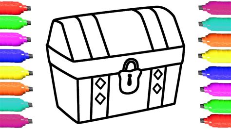 Treasure Chest Drawing at GetDrawings | Free download