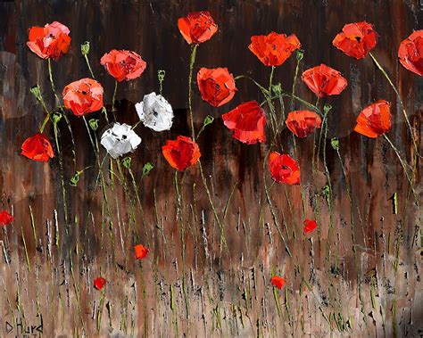 Debra Hurd Original Paintings AND Jazz Art: Red Poppies Art Floral ...