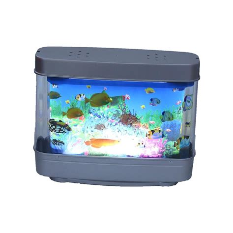 Elegantoss Virtual Moving Sea Ocean Tropical Fish Aquarium Decorative Lamp Motion Night Light ...