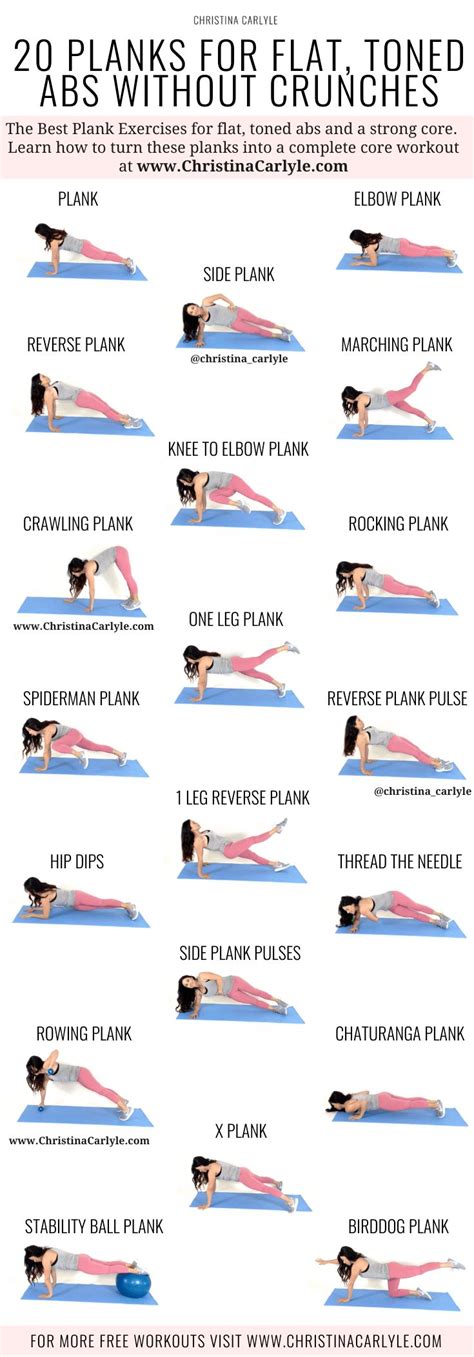 20 of the Best Planks Exercises for Abs + Plank Benefits | Plank ...