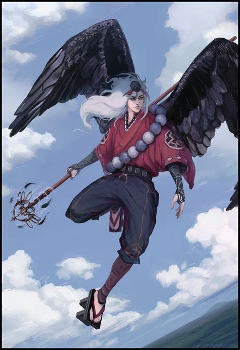 ArtStation - Karasu Tengu, Kseniia Tselousova | Character art, Anime ...