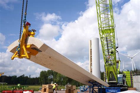 World's tallest wooden wind turbine makes wind energy truly sustainable