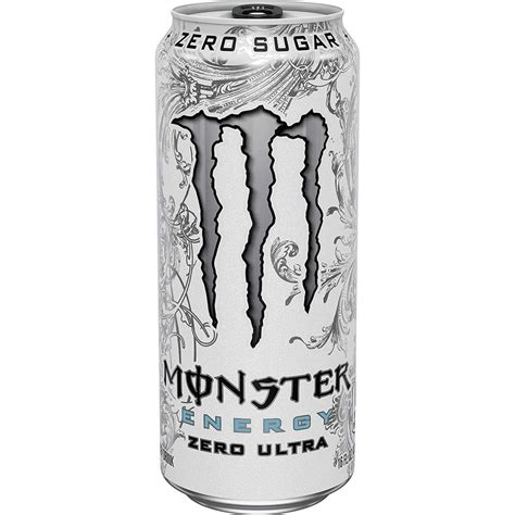Monster Energy Zero Ultra, Sugar Free Energy Drink, 16 Ounce (Pack of ...