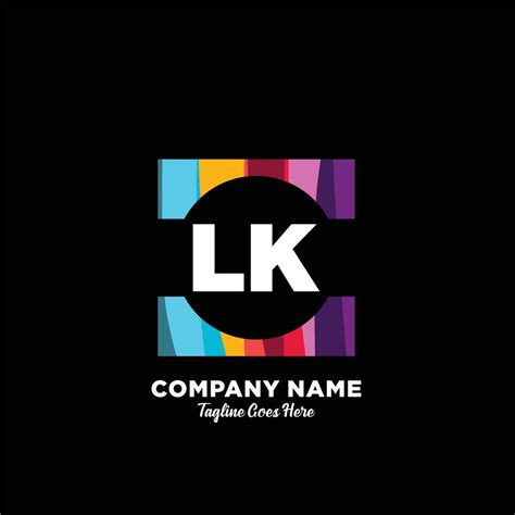 LK initial logo With Colorful template vector 22207820 Vector Art at ...