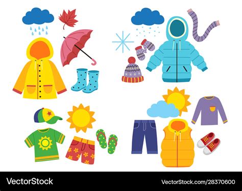 Clothes We Wear In Summer Season Clipart