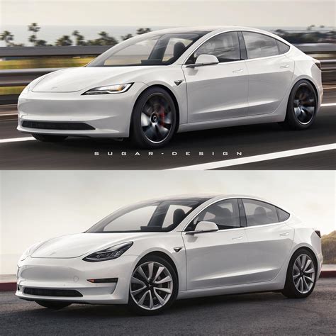 Streamlined Tesla Model 3 "Project Highland" Facelift Revealed, Albeit ...