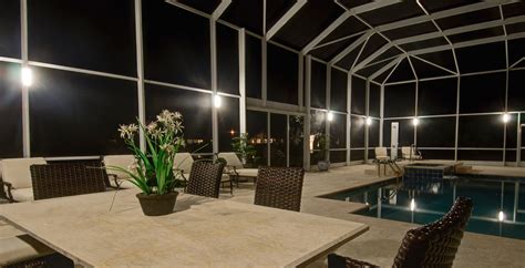 Low Voltage Pool Cage Lighting Best Of ... | Lanai lighting, Pool enclosure lighting, Pool ...