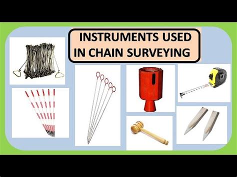 Instruments used in chain surveying - YouTube