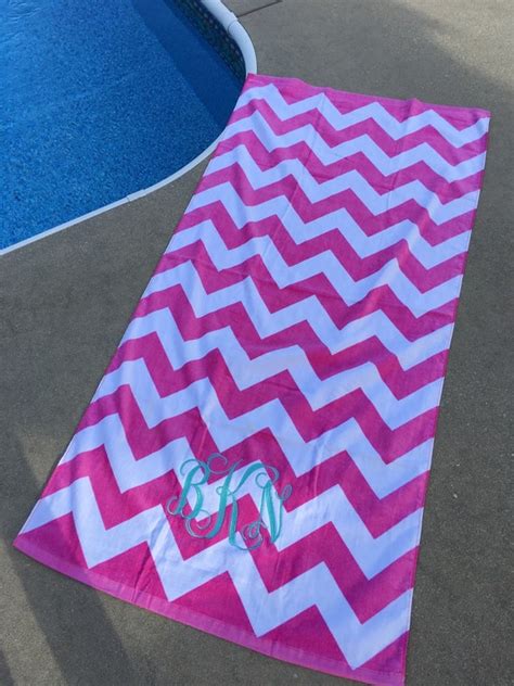 monogrammed towel monogrammed beach towel personalized