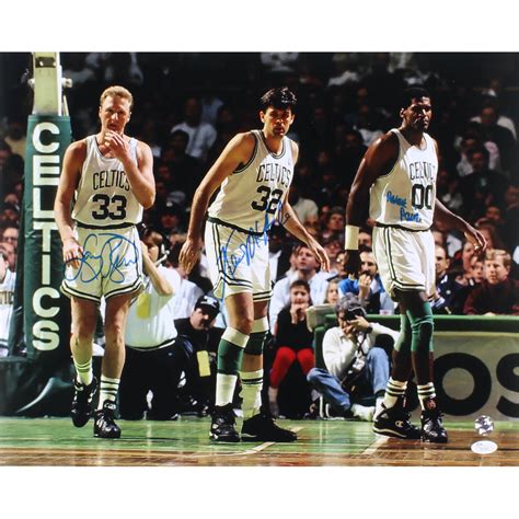 Larry Bird, Kevin McHale & Robert Parish Signed Boston Celtics 16x20 ...