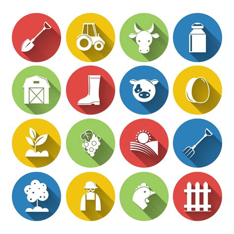 Farming Icon Set 436035 Vector Art at Vecteezy